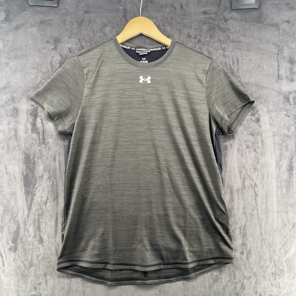 Under Armour Camiseta Deportiva Performance Hombre M Gris Oliva